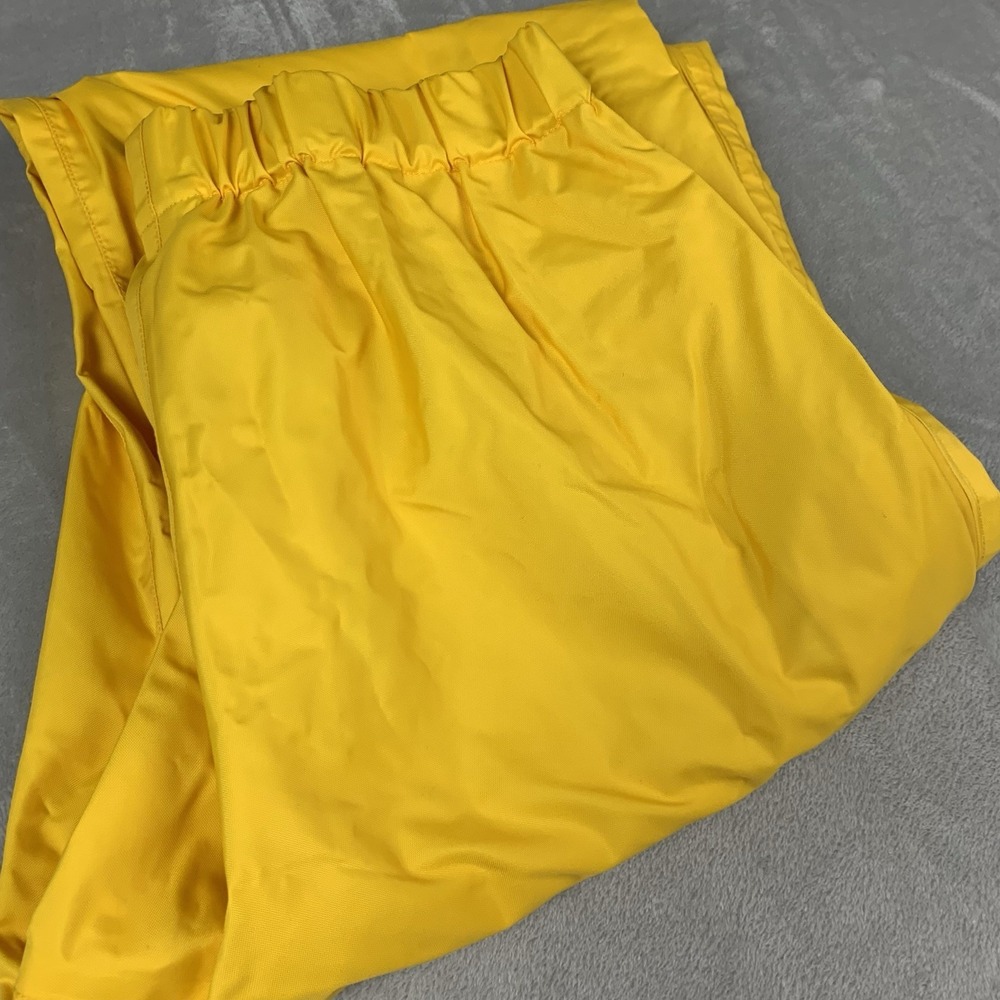 Mountain Equipment Co-Op Snow Pants Mens Medium Yellow Zipper Legs Elastic Waist
